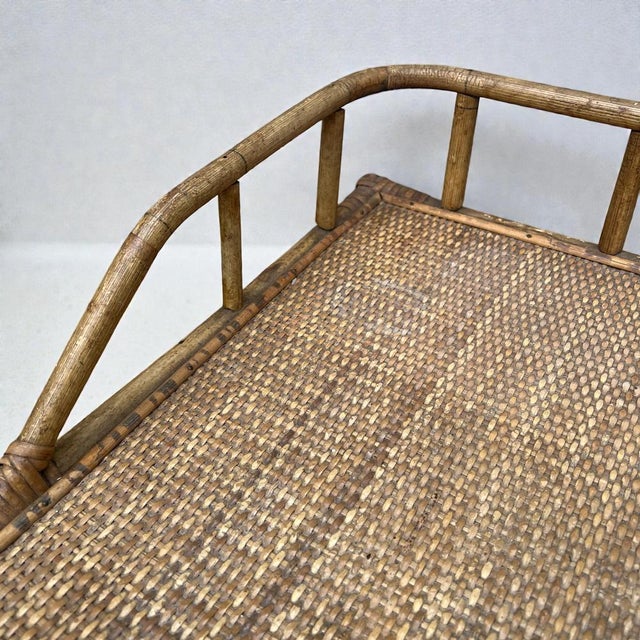 Vintage Bamboo Desk, Dressing or Console Table, 1960s For Sale - Image 6 of 8