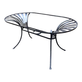 Mid 20th Century Francois Carre Garden Dining Table Base, Restored, Attributed For Sale