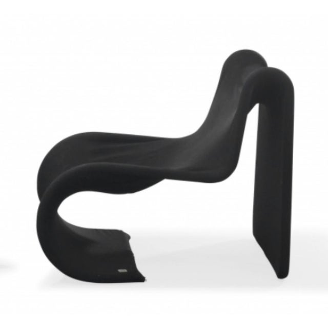 Black Tormentia Lounge Chair by Enrico Cesana for Busnelli, 1970, in Flawless conditions. Designed 1970 to 1979 This piece...
