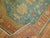 Antique Zabihi Collection Green Orange Oushak Rug - 4'2" x 6'4" For Sale - Image 4 of 6