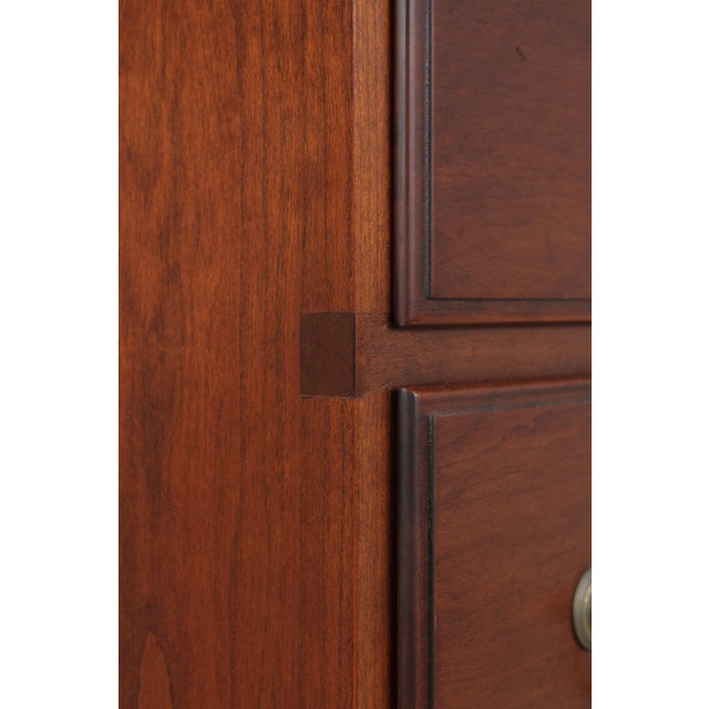 Bench Made Cherry 8 Drawer Highboy For Sale - Image 13 of 15
