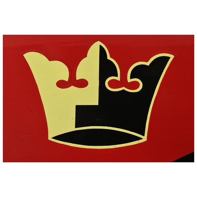 Double-Sided Enamel Sign from Champigneulles For Sale - Image 3 of 4