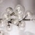 Custom Exclusive Polished Nickel & Murano Glass Molecular Snowflake Chandelier For Sale - Image 11 of 12