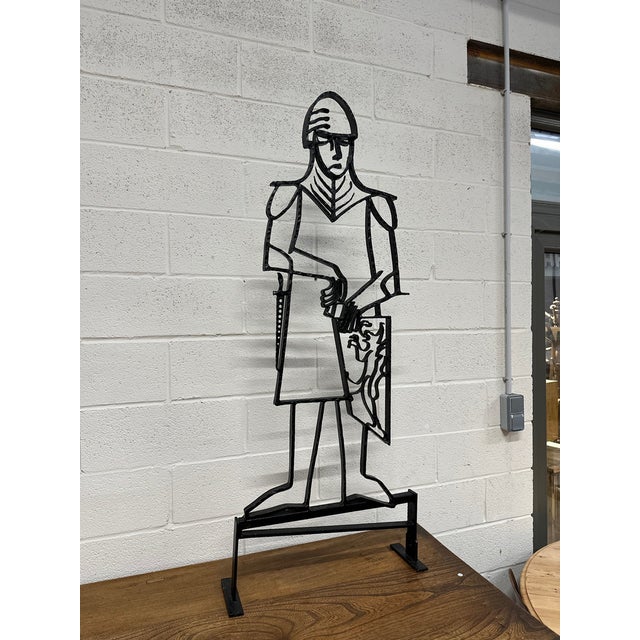 Wrought Iron Knight, 1960s For Sale - Image 10 of 10