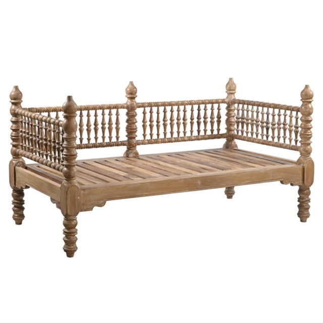 Wood Vintage Colonial Spindle Daybed For Sale - Image 7 of 9