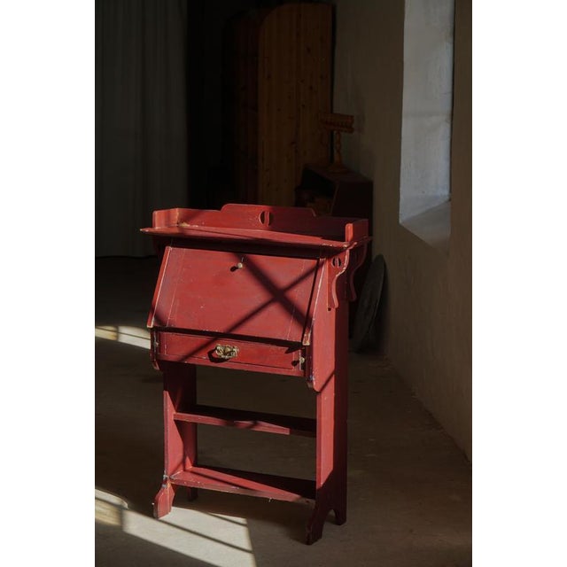 Vintage Drop-Front Painted Secretaire, 1920s For Sale - Image 14 of 18