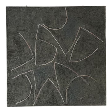 Georges Ferrato, Abstract Composition 6, Acrylic on Canvas For Sale