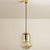 Smoked Brown Glass and Brass Pendant Lights attributed to Peill and Putzler, 1960s, Set of 2 For Sale - Image 3 of 18