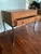 Vintage Mexican Rustic Pine Side Table Nightstand Wrought Iron Base Brutalist For Sale In Louisville - Image 6 of 11
