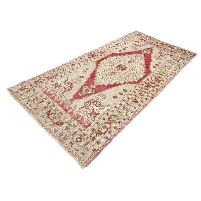 Traditional 1960's Turkish Wool Konya Rug- 4′5″ × 8′2″ For Sale - Image 3 of 7