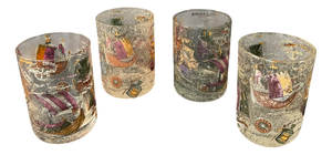 Vintage Whiskey Glasses, 1940s, Set of 4