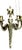 Gold Large French Louis XVI Style Bronze Three-Arm Wall Sconces, 1950s, Set of 2 For Sale - Image 8 of 18
