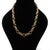 Early 20th Century Victorian Bronze Necklace, 18k Gold Heavy Link Chain Necklace, Chunky One of a Kind Antique Jewelry, Handmade Jewelry For Sale - Image 9 of 10