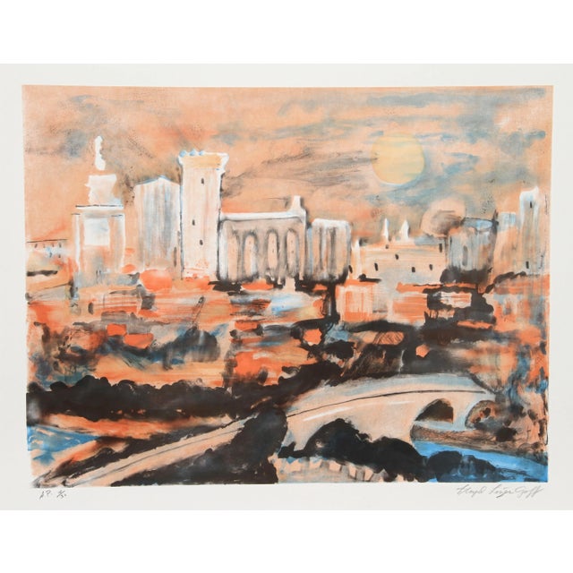 Modern Lloyd Lozes Goff, Notre Dame, Lithograph For Sale - Image 3 of 3