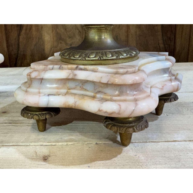 19th Century Louis XVI Portico Clock in Marble and Bronze with Its Covered Vases, 1890s, Set of 3 For Sale - Image 17 of 18