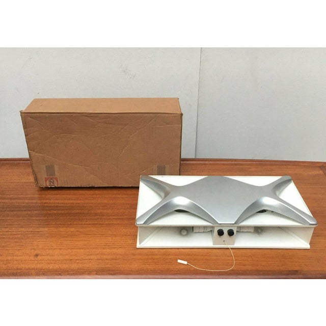 Mid-Century Space Age Cross Oyster Style Wall Lamp by Klaus Link for Heinz Neuhaus Leuchten, Germany, 1960s, Set of 2 For Sale - Image 6 of 18