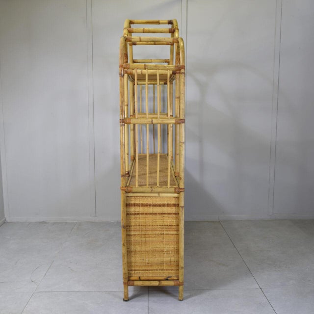 Bamboo and Rattan Cabinet from Vivai del Sud, 1960s For Sale - Image 4 of 10