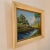 Vibrant vintage hand-painted oil on canvas signed Moretti, depicting a peaceful landscape with a winding river, rolling...