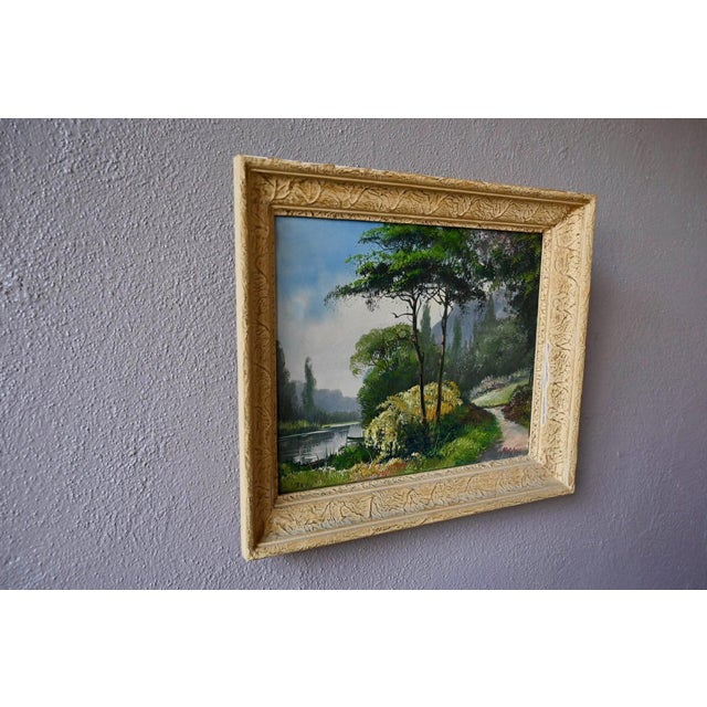 Marceau, Landscape Composition, 1950s, Oil Painting on Canvas, Framed For Sale - Image 6 of 11