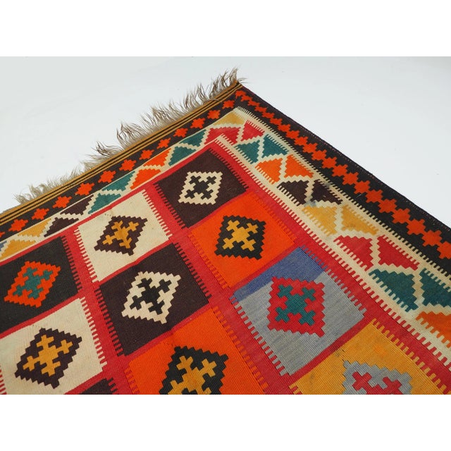 Vintage Afghan Nomadic Kilim Rug For Sale - Image 11 of 13