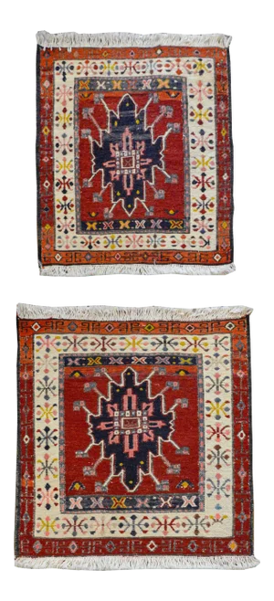 Early 20th Century Bakhtiari Rugs - a Pair