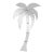 Vintage Midcentury Palm Tree Wall Mirror For Sale