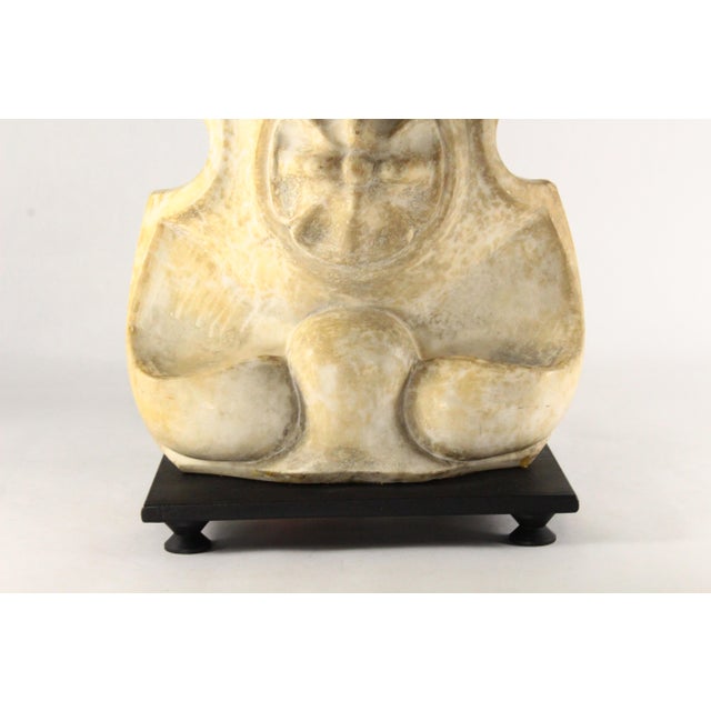 17th / 18th C. Baroque Carved Marble Frontispiece Corbel Mounted as a Lamp For Sale - Image 14 of 18