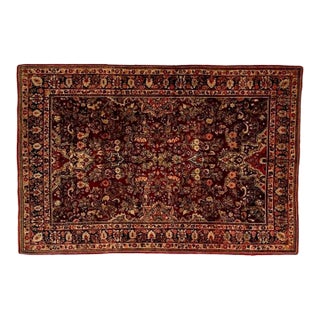 Antique Persian Sarouk , 6' X 9' For Sale