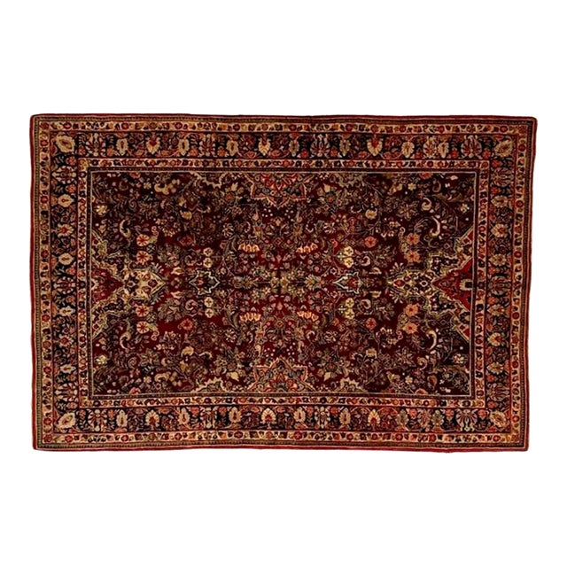 Antique Persian Sarouk , 6' X 9' For Sale