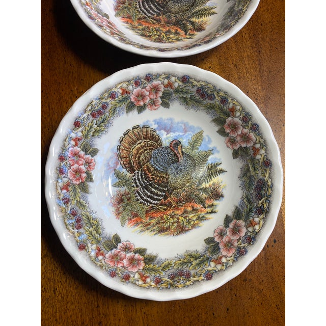1980s 1980s 2 Churchill Thanksgiving 6 3/8” Bowls For Sale - Image 5 of 11