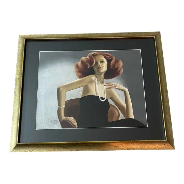 Contemporary Glamour Portrait by Maryanne Haggerty – Framed Giclée Print For Sale