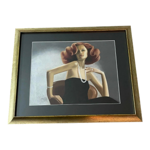 Contemporary Glamour Portrait by Maryanne Haggerty – Framed Giclée Print
