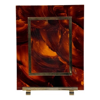 Hollywood Regency Acrylic Glass Picture Frame, Italy, 1970s For Sale