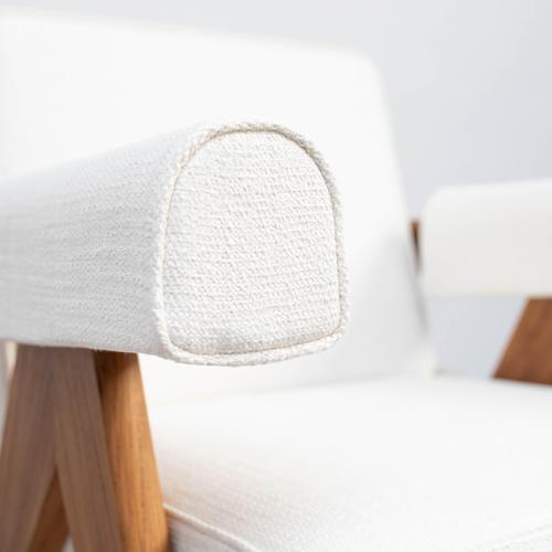 White 053 Capitol Complex Armchairs by Pierre Jeanneret for Cassina, Set of 2 For Sale - Image 9 of 18