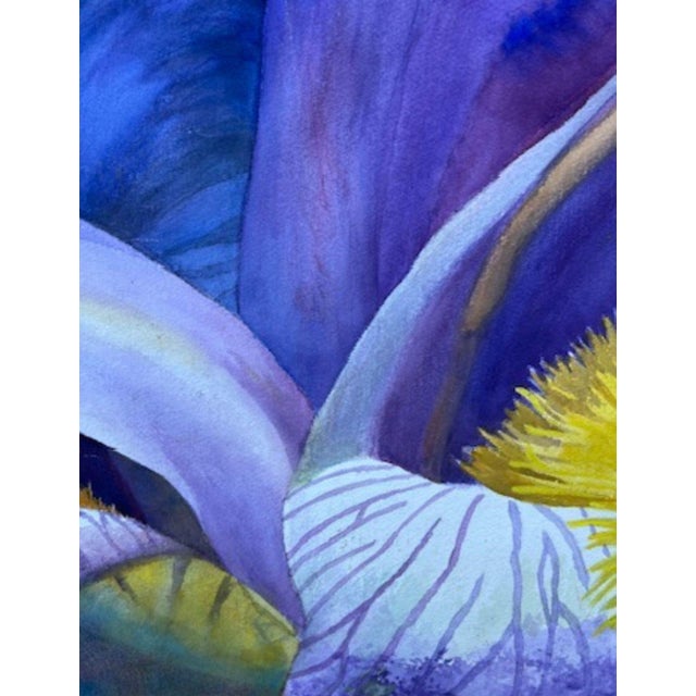 1980s Watercolor, Double-Sided, Floral Still LIfe, Signed by Florence Strauss For Sale - Image 16 of 18