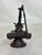 19th Century Bronze Hanging Oil Lamp With Two Wicks For Sale - Image 4 of 8