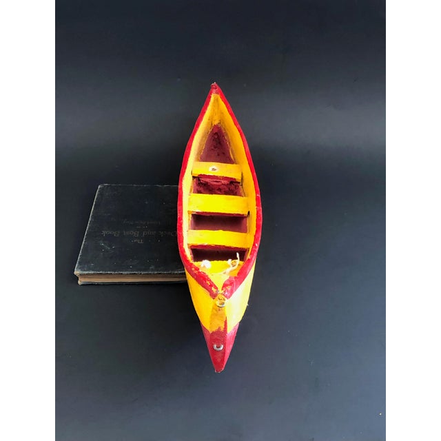 1930's Wooden Folk Art Boat Model Chairish