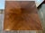 Square Mid Century Modern Stunning Walnut Book Matched Grain Coffee Table with Brass Edge on Brass Frame Legs. Very Heavy...