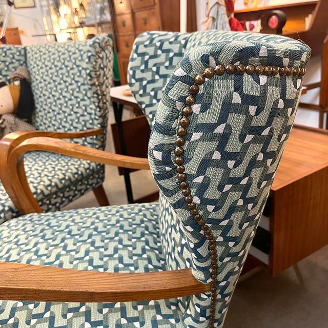 Bergère Armchairs, Italy, 1950s, Set of 2 For Sale - Image 3 of 7