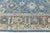 Textile Modern Oushak Style Hand-Knotted Wool Area Rug in French Blue, Slate Grey & Gold For Sale - Image 7 of 12