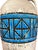 Ceramic 20thC. Aldo Londi for Bitossi Vase 13.5" Raymor Mid-Century Modern Italy Remini Blue For Sale - Image 7 of 11
