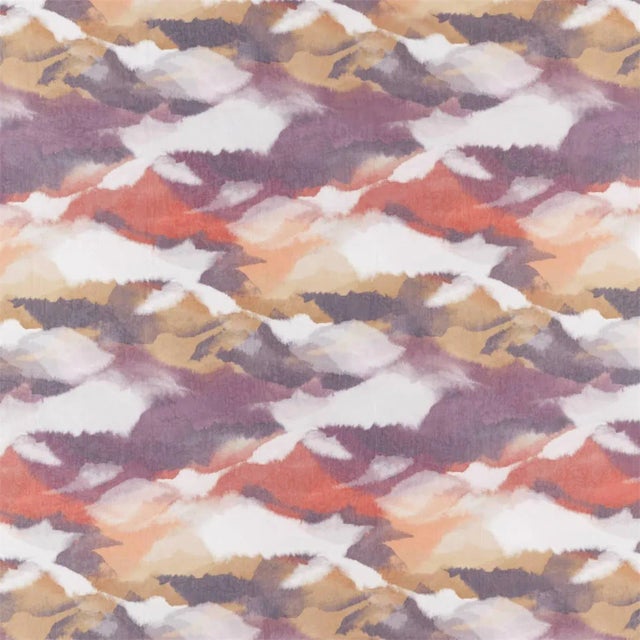 Harlequin Minako Fabric in Paprika/Plum For Sale