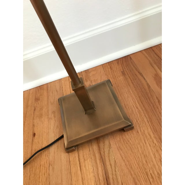 Restoration Hardware Brass Petite Candlestick Swing Arm Floor Lamps a Pair Chairish