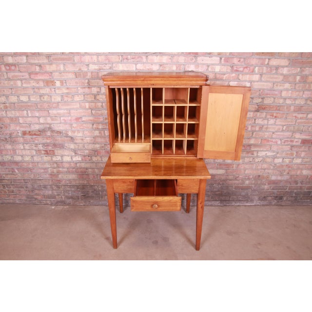 Antique Pine Postmaster Desk With Fitted Interior, Circa 1840s Chairish