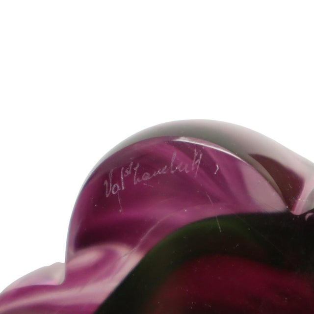 Purple Crystal Table Lamp from Val Saint Lambert, 1960s For Sale - Image 6 of 14