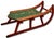 Wood Outstanding Antique American Victorian Childs Snow Sled With Beautiful Original Hand Painted Features - Circa 1870s For Sale - Image 7 of 18