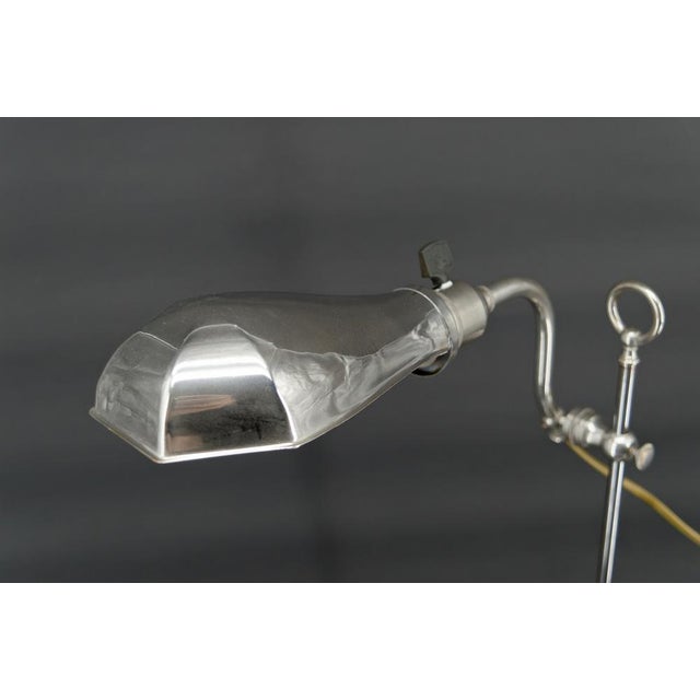 Workshop Lamp in Aluminum and Nickel, 1890s For Sale - Image 11 of 14