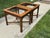 1970s Pair Glass Top Side Tables With Fretwork For Sale - Image 6 of 10