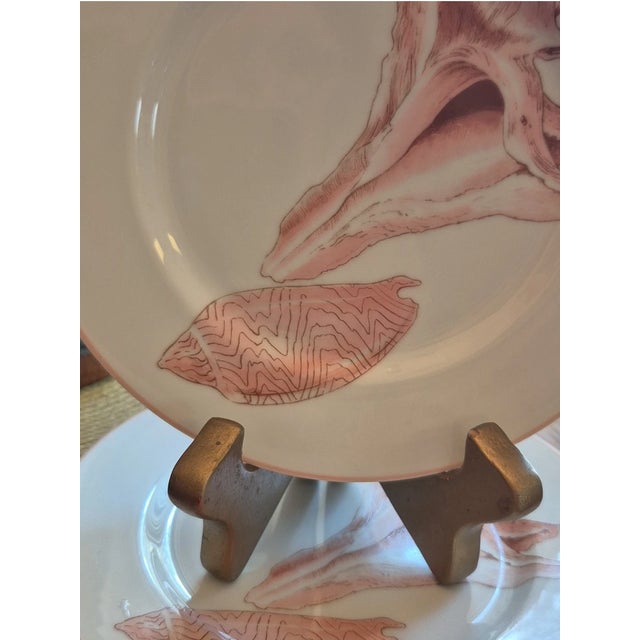 1970s Vintage Fitz and Floyd 7.25" Salad/Dessert Coquille 1972 Plates-Set of 4 For Sale - Image 5 of 5