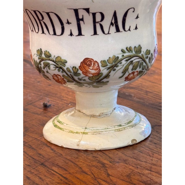 Ceramic Pair of 18th Century Drug Jars For Sale - Image 7 of 10